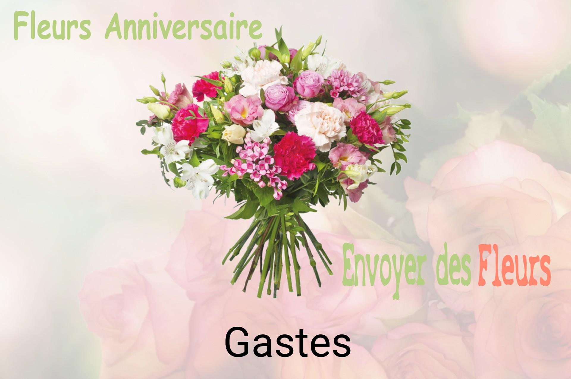 Bouquet de fleurs d’anniversaire livré à Gastes